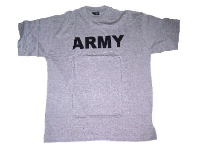 Tee shirt coton us army gris