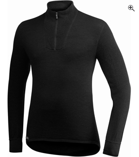 Zip Turtleneck 400 NOIR col cheminée zippé manches longues