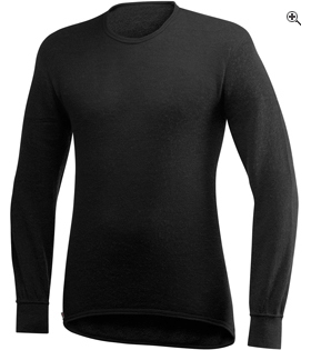 Crewneck 200 NOIR col rond manches longues