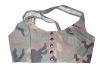 Bustier camouflage woodland