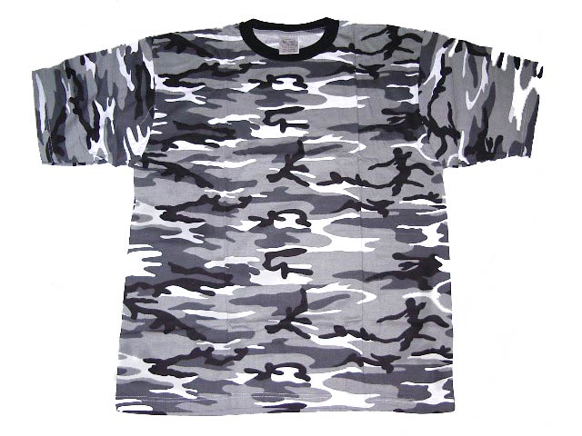Tee shirt coton camouflage urbain