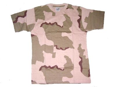 Tee shirt coton camouflage désert irak2