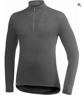 Zip Turtleneck 200 GRIS col cheminée zippé manches longues